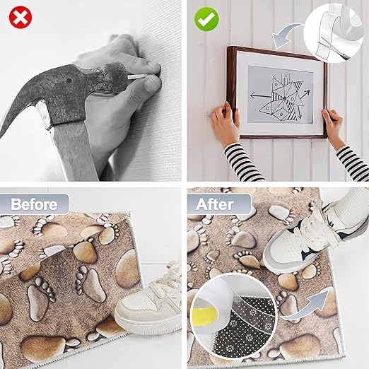 MEMX Nano Double Sided Tape Heavy Duty, 9.85FT Multipurpose Strong Mounting Tape, Reusable Removable Washable Traceless Gel Grip Adhesive for Carpet, Poster Sticky Wall, Home, Office Decor.