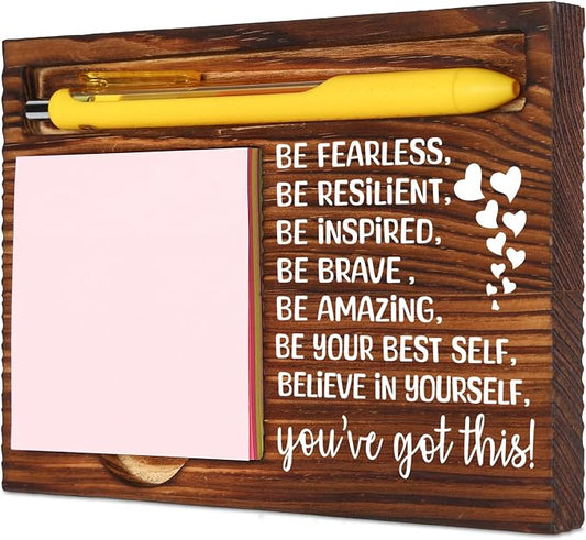 Encouragement Gifts for Men Women, Support, Get Well, Thinking About You, Promotion, Cheer Up Gifts for Him Her Coworker Friends, Kids,Mom,Wife,Husband Office Desk Retro Note Pad Holder VN334