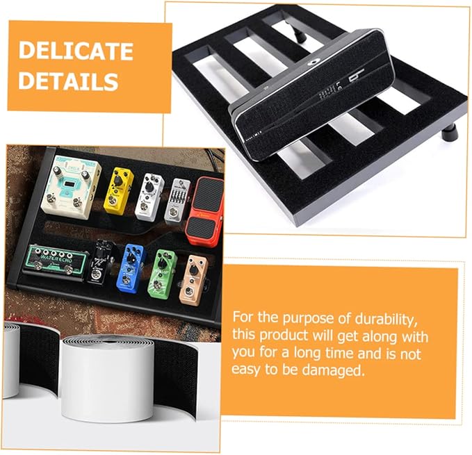 2rolls Hook and Pedal Mounting Tape for Guitar Pedal Board Professional Grade Adhesive Strips for Securely Fixing Easy to Use Suitable for Beginners and Professionals