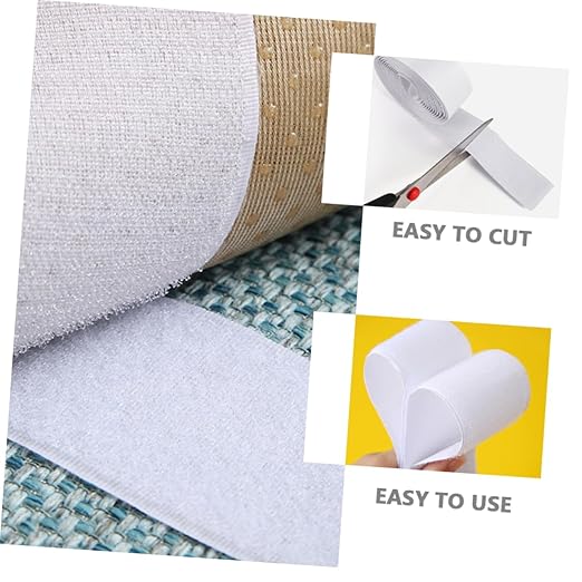 Vaguelly 2rolls Hook and Tapes for Guitar Effect Pedal Mounting Versatile and Fasteners Velour Hook Side for Musicians and Professionals