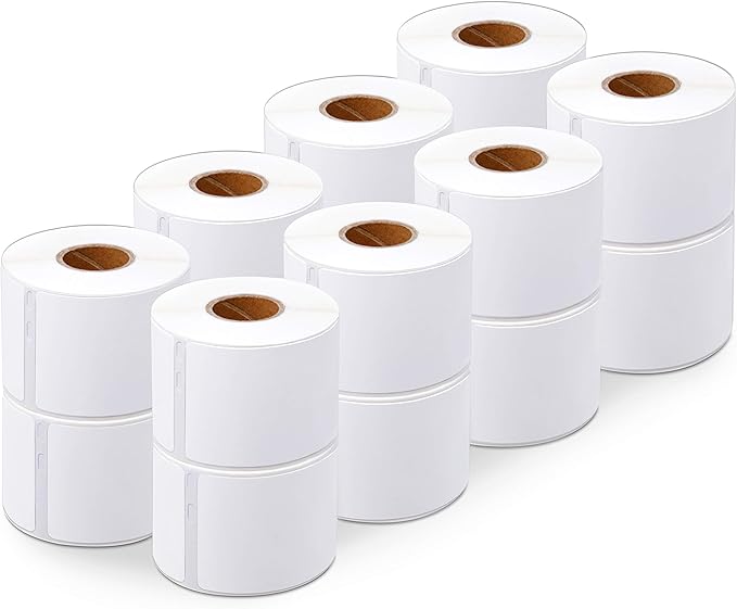 Aegis Adhesives - Replacement for DYMO 30258 (16 Rolls, 6400 Labels) 2 1/8" X 2 3/4" Direct Thermal Barcode and Address Labels - Compatible with LabelWriter 450, 450 Turbo, 4XL (NOT 550, 5XL)