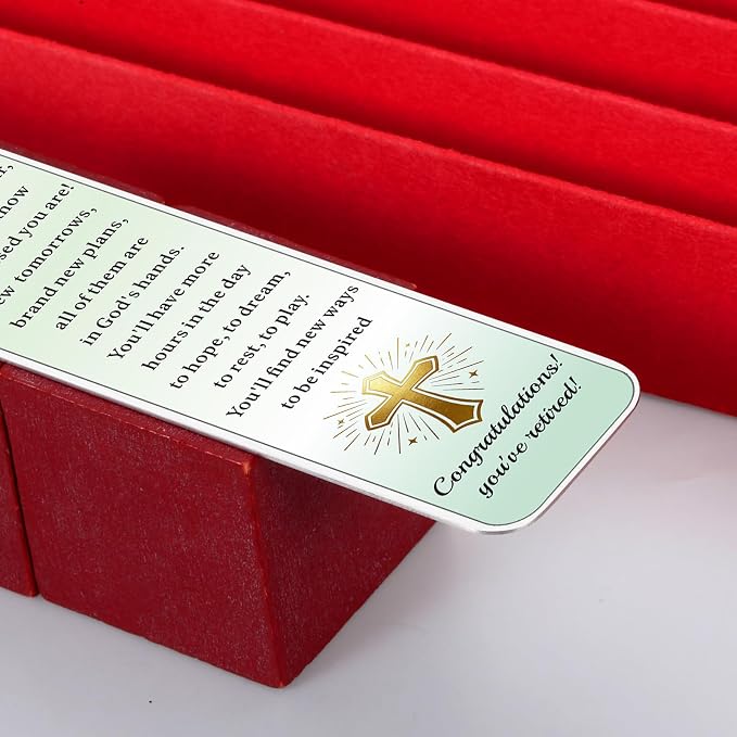 Christian Retirement Gift for Woman Man 2026 Happy Retirement Gifts for Women Men Friends Retirement Blessings Bookmarks for Teacher Pastor Nurse Farewell Going Away Gift for Coworker