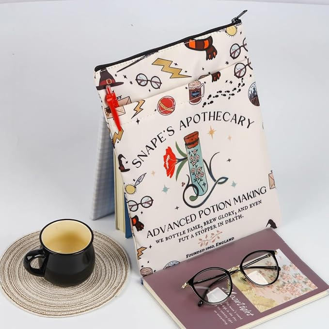 H Inspired Book Sleeve Gifts Book Lovers Gifts Book Covers for Paperbacks Movie Merch Bookish Gift (HP Apothecary bs)