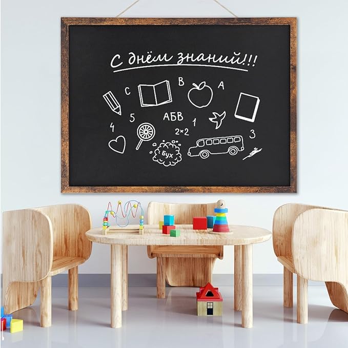 Magnetic Chalkboard, 20x30 Inches Blackboard for Wall, Black Dry Erase Board for School, Office, Home, Bar and Restaurant Menu