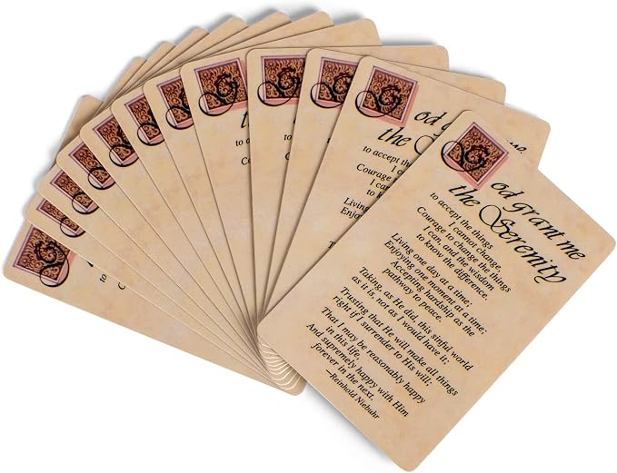 Pocket Card Bookmark Pack of 12 – Complete Serenity Prayer