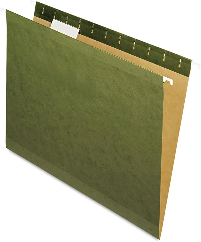 Pendaflex 415215 Hanging File Folders, Green