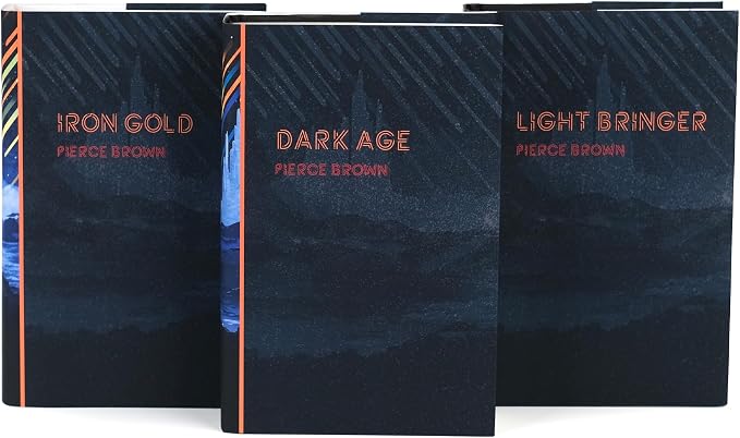 Pierce Brown Red Rising Extension Book & Jacket Set | 3-Volume Hardcover Set with Juniper Books Covers | Includes Iron Gold, Dark Age, & Light Bringer