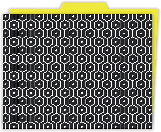 Carson Dellosa Aim High Decorative File Folders—11.75" x 9.5" Multi-Pattern Colored File Folders for Filing Cabinet, Office or Classroom File Organization (6-Pack)