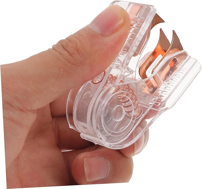 NUOBESTY 1 Set Transparent Stapler Hole Punch Efficient Puncher Stapler Remover Stylish Office Accessories for Accurate Document Alignment and Secure Fastening