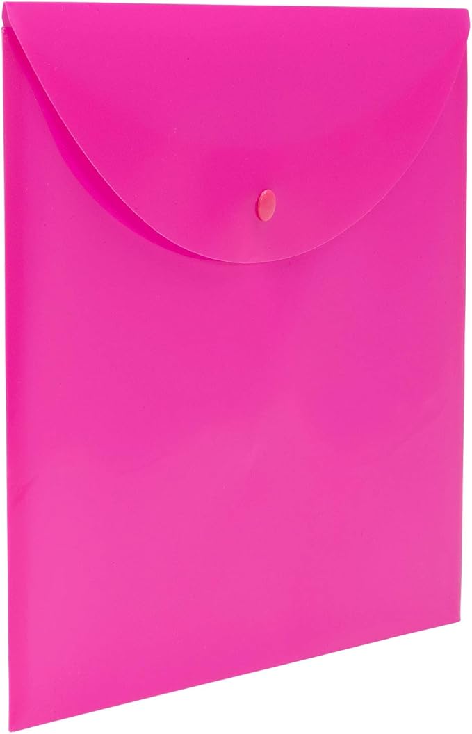 Smead Project Envelope, Snap Closure, Top Load, Letter Size (10, Pink)