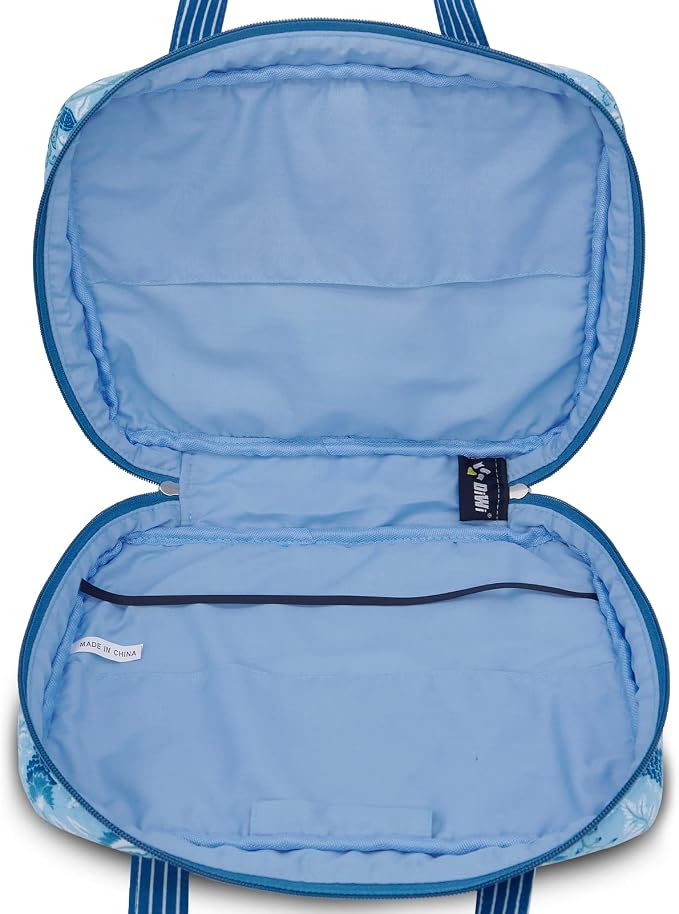 DIWI Quilted Cotton Bible Cover Bible Tote Book Bag Extra Large Sizes 11.25 X 8.25 X 2.75 Inches (XL, C2 Blue Memory)