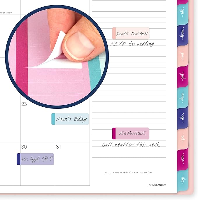 AT-A-GLANCE 2026 Planner, Weekly & Monthly, 7" x 8.75", Medium, Harmony, Sunset Coral (1099-805-27-26)