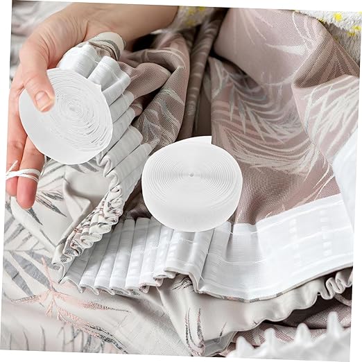 1roll Double-Sided Self-Adhesive Hook and Tape for Curtains and Doors Fastener Strips for Organization Strong Hold for Versatile Applications