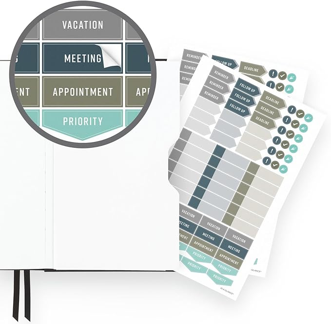 AT-A-GLANCE Foundation Planner, Undated Inspiration Journal, Set Goals, Track Progress, Create Habits, Weekly & Monthly, Small, 5-3/4" x 8-1/4", Black (FD-200-05)