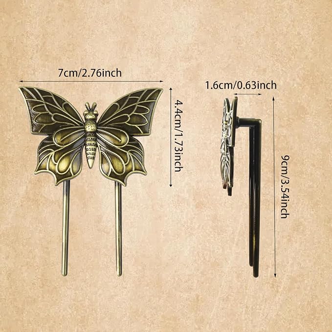 Book Page Holder Journal Clips Book Clip Vintage Book Clips Butterfly Book Clips to Hold Book Open Free Your Hands Metal Bookmark Clip Gifts for Book Lovers Readers Writers Butterfly Ornament