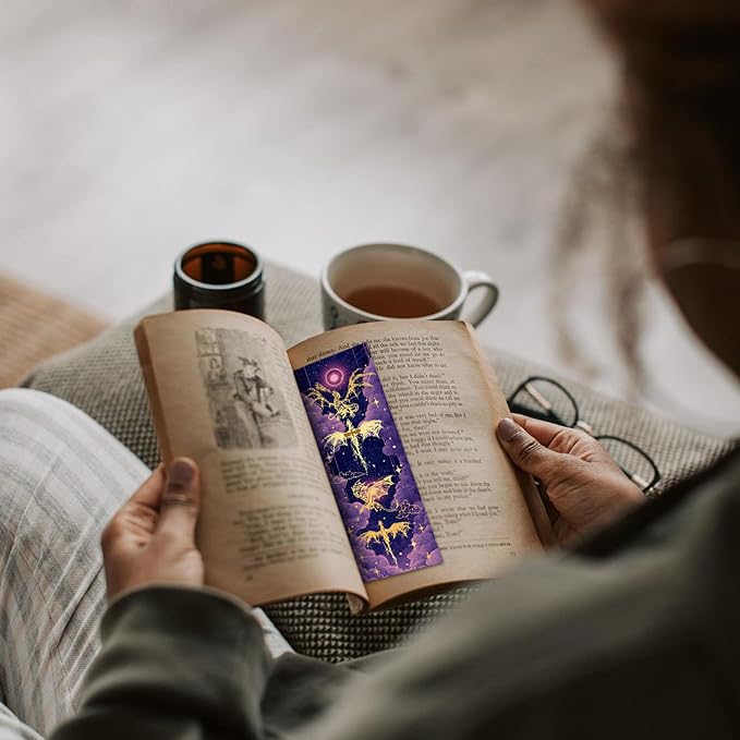 Fantasy Dragon Bookmark Gifts - 150 Pcs Fourth Paper Bookmarks Bulk for Men Women Book Lovers Novel Fans Wing Page Marks Merch School Reading Accessories Bookish Gift for Birthday Graduation