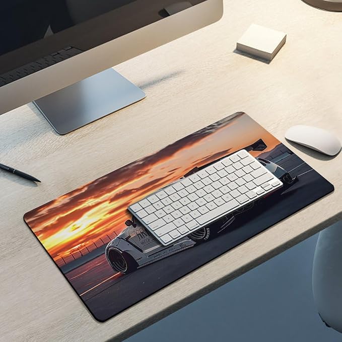 Large Mouse Pad JDM Car R35 Static Sport Sunset Desk Mat Computer Accessories Gaming Office Organizers Supplies Decor Essentials Keyboard Pads for Desk Rubber 30x60cm