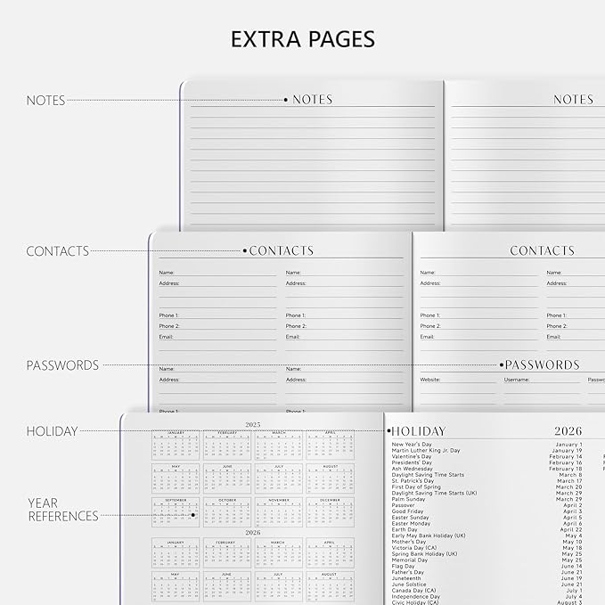 Monthly Planner 2026-2027, Jotsome 18 Months Calendar Planner from July 2026 to December 2027, 8.5"x11", Stitched Binding, Soft Cover, Daily Monthly Personal Planner for School Plan, Study and Schedule, Multi