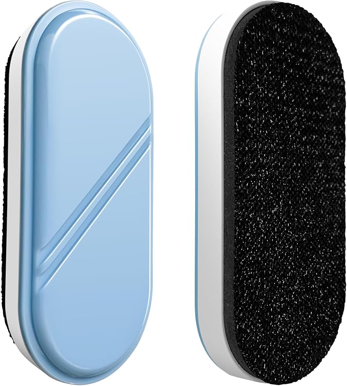 Dry Erase Eraser, Magnetic White Board Erasers - 2 Pack,Glass Board Glass Whiteboard Eraser for Office and School Supplies (Blue)
