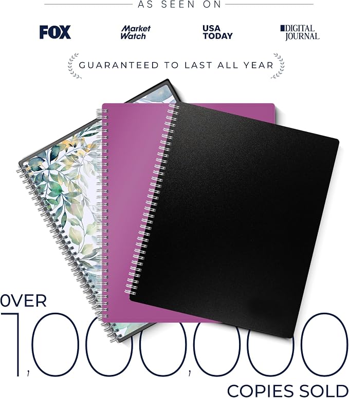 Ensight 2026 Appointment Book and Planner 8.5" x 11" Large Hourly Weekly Daily Schedule Book with Tabs, 15 Minute Time Slots, Blue Calendar Organizer Jan 2026–Dec 2026 Appointment Planner - Blue