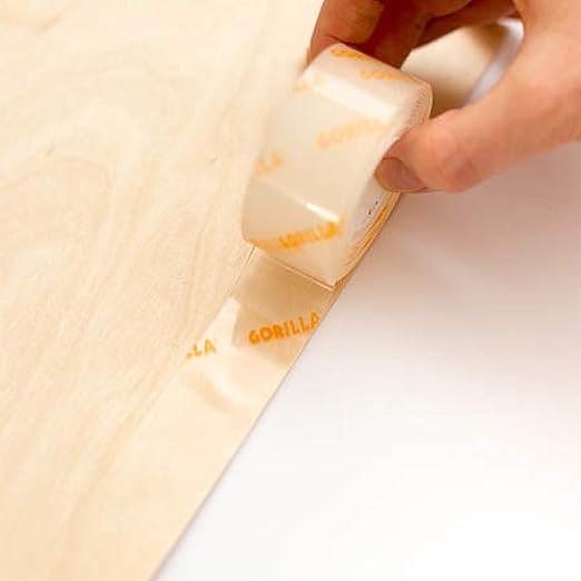 Gorilla Tough & Clear Double Sided Mounting Tape, Clear Tape, 1" x 150" - Weatherproof for Indoor or Outdoor | (Pack of 12)