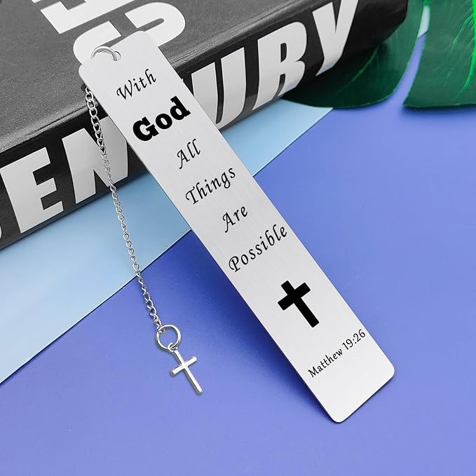 Christian Bookmark Christian Gifts for Women Faith Religious Gifts Bookmark Christian Inspirational Gifts for Women Mom Daughter Religious Birthday Gift Bible Verses Baptism Gift for Book Lover