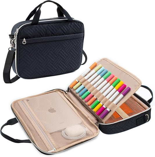 Aplufine Large Bible Case for Women-Bible Covers-Bible Carrying Case-Book Bags and Totes for Women with Detachable Shoulder Strap, Bible Gift