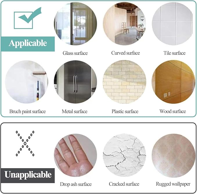 Magnetic Whiteboard Contact Paper, 36" x 48" Magnetic Self Adhesive Dry Erase White Board Wall Stickers, Stick on Whiteboard Roll, for School/Home/Office