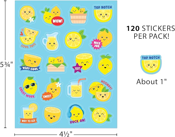 Teacher Created Resources Lemon Smelly Stickers (TCR9443)