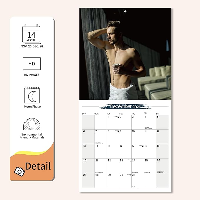 2026 Wall Calendar Love Coffee Planner Calendar, Hangable Monthly Wall Calendar with Large Blocks for Organizing & Planning, Academic Schedule,for gay gift, girlfriend gift, coffee lover
