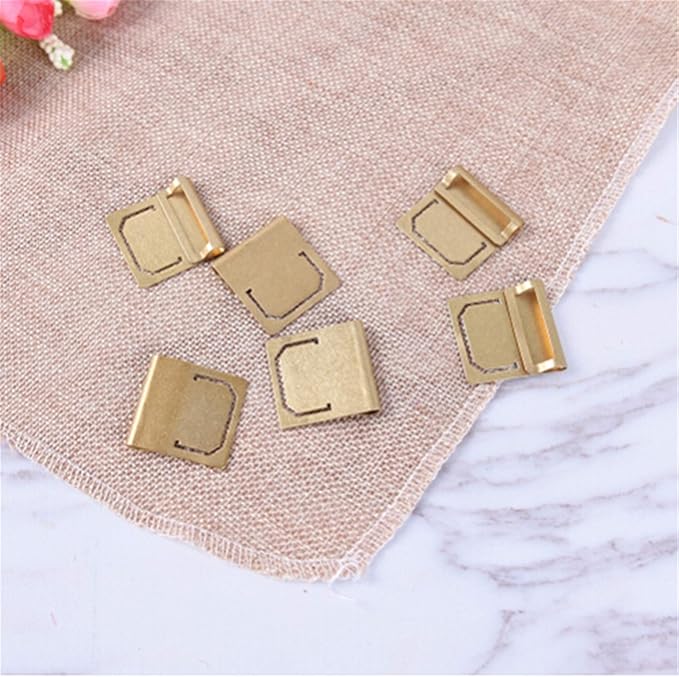6pcs Airlove Retro Brass Journal Clips & Planner Clips, Mini Planner Bookmark & Index Label Clip – Ideal Stationery Gift for Readers/Students