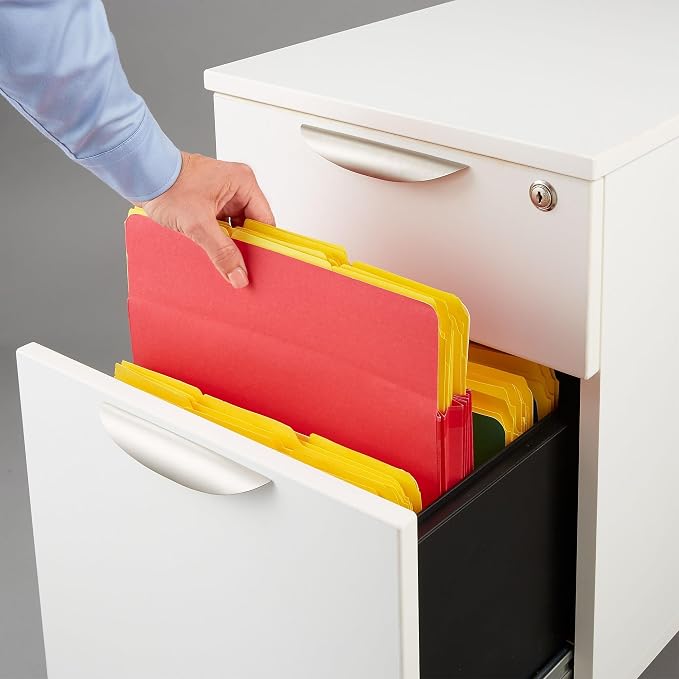 Staples Expanding File Pockets, Letter Size, Extra‑Capacity 5.25‑Inch Expansion, Durable Construction, Assorted Colors – 15/Carton