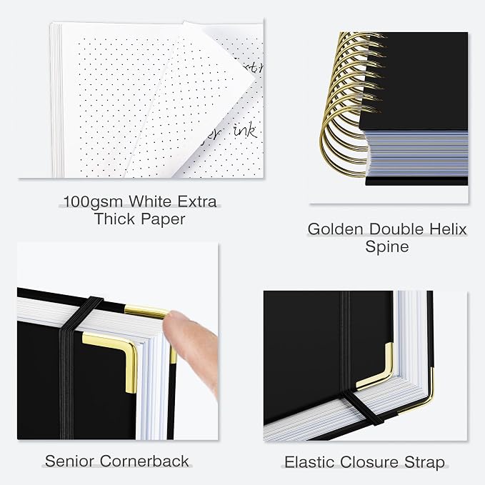 Ospelelf Budget Planner Budget Book with Bill Organizer and Expense Tracker 12 Month Undated Account Book to Take Control of Your Money Black