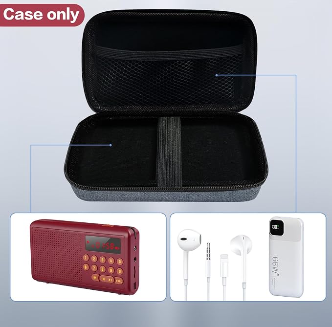 Carrying Case Compatible with Wonder Bible -The Talking Audio Bible Player，Lightweight Protective Cover for Travel and Everyday Use（only case）