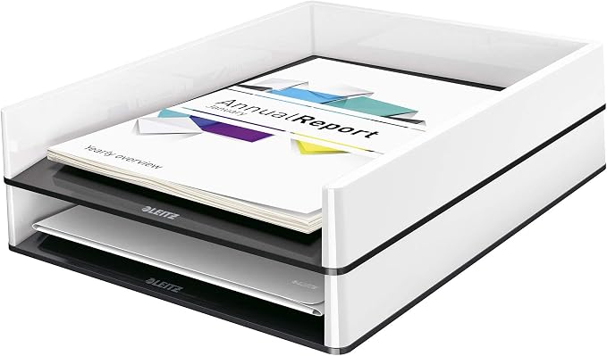 Leitz Wow Desk Accessories Shelf Package Black White (Shelf Package, White │ Black)