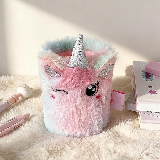 Cute Pen Container Holder Desk Decoration Stocking Stuffers Creative Multi-Functional Pen/pencil Holder Desk Organizer Accessory Makeup Storage Office Home Art Supply