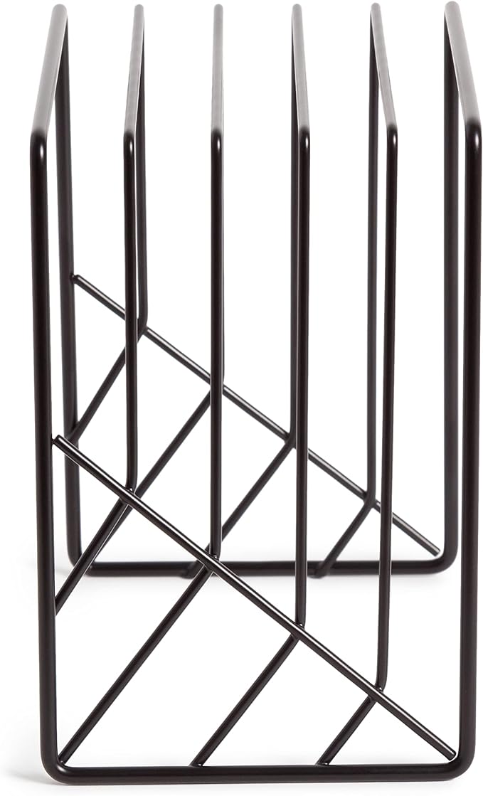 U Brands Vena Desk Organization Matte Black Collection Letter Sorter