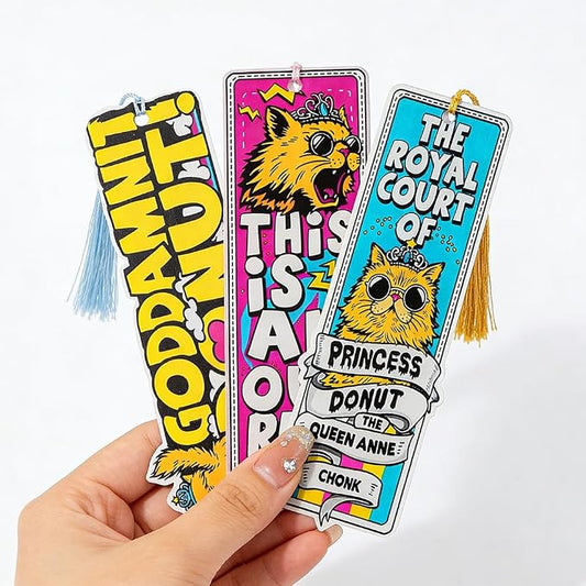 Dungeon Crawler Carl Princess Donut Bookmarks Book Lover Book Charm School Supplies Office Stationery DCC Fans Birthday Gift (3pcs Carl)