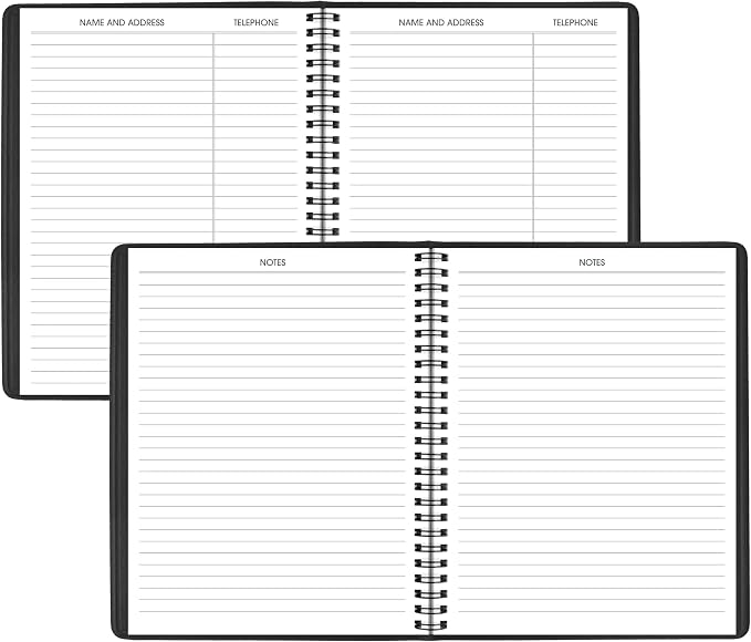 AT-A-GLANCE 2027 Appointment Book Planner, Weekly & Hourly, 13-Month Jan-Jan, 7" x 8.75", Black (708650527)