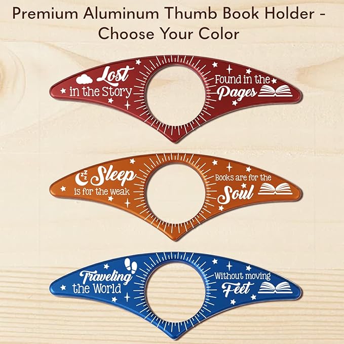 Custom Book Page Holder, Thumb Book Page Holder, Personalized Page Holder for Reading, Gifts for Book Lovers Teachers Appreciation Gifts on Birthday (Style 3)