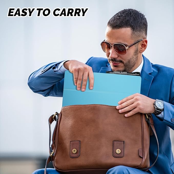 Portable White Board Small Dry Erase Board, 9" x 12" Double Sided Folding Whiteboards with 3 Pens, A4 Reusable Notebook with Storage Mesh Bag for Study, Meeting, Draft, Notes, Doodling