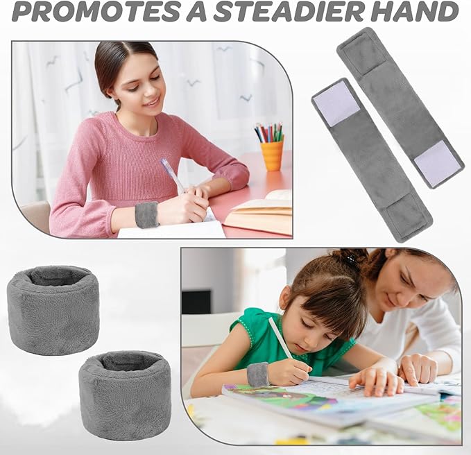 Weighted Sensory Bracelets for ADHD, Autism, SPD and CP Kids, Deep Pressure to Improve Sensory Awareness, Soft Calming Tools to Enhance Focus & Hand Stability Perfect for Classroom and Home Use