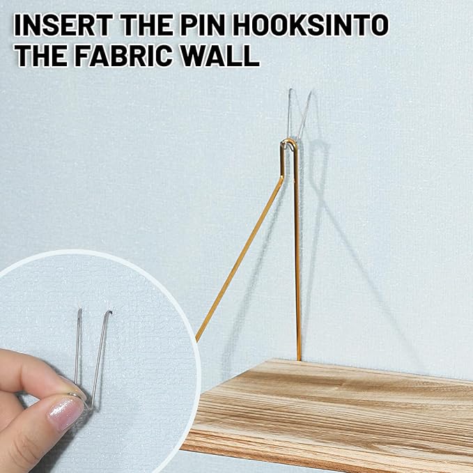 2-Pack Cubicle Shelf For Fabric Walls With Hooks：12x6.0in Wooden Cubicle Shelf Hanging Gold Bracket Use For Office Cubicle Accessories Office Stylish Ations Cubicle Decorations For Women Desk