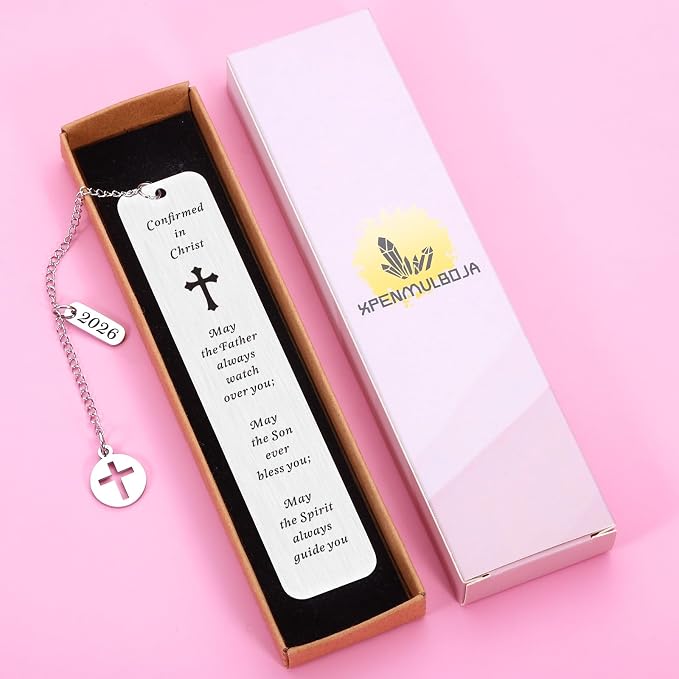 2026 Confirmation Gifts for Teenage Girls Boys Christian Gifts Bookmark for Kids Baptism Gifts for Christian Godson Goddaughter Catholic Confirmation Gifts for Birthday Christmas Religious Bulk Gifts