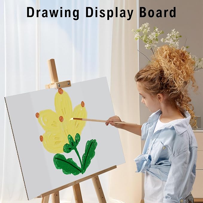 HAUTOCO 12 Pack Trifold Poster Board 26'' x 15.74'' Medium Tri Fold Project Boards White Corrugated Presentation Cardboard for Science Fairs, School Projects, Event Displays, Business