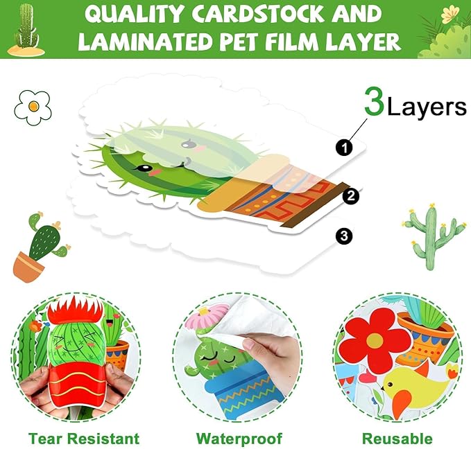 gisgfim Cactus Reading Bulletin Board Decorations Set Spring Classroom Cactus Bulletin Board Border Cutout Reading Makes You Sharp Bulletin Board Craft School Home Wall Decor Back to School Supplies