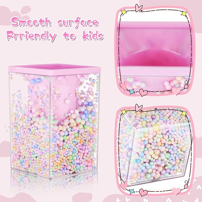 Zonon 2 Pieces Bubble Pen Holder for Desk Cute Makeup Brush Organizer & Pencil Holder with a Playful Sphere Design, Kawaii Desktop Accessories for Women, Office & School(Pink and Purple)