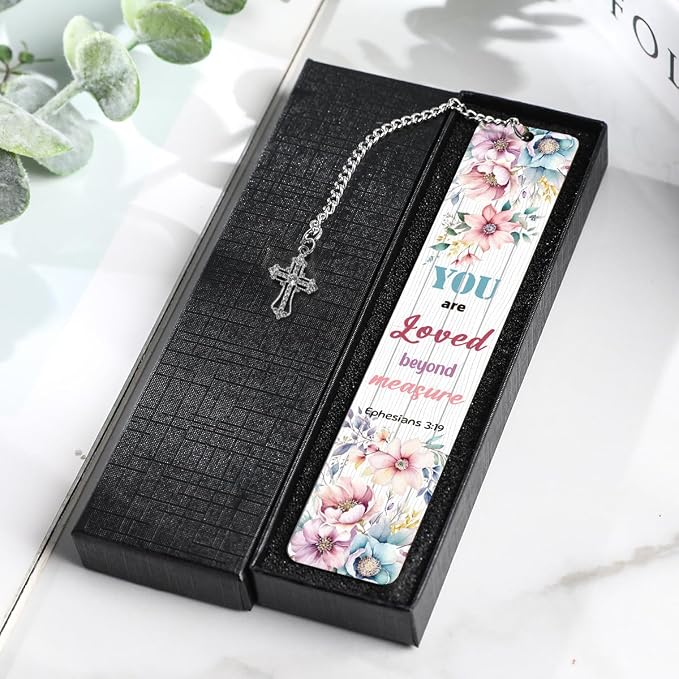 Metal Bible Verse Bookmarks Gifts, Christian Gifts for Women, Religious Motivational Book Marker for Friends Girl Sister Female Bookworms Book Club Religious Gift