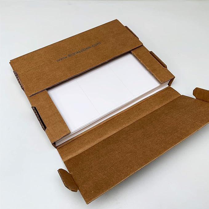 Blank Labels Address Barcode Shipping Labels, 4" x 3.33" (4 x 3-1/3) Permanent White Matte Label, Inkjet and Laser Printer Guaranteed Made in USA, 6 Labels Per Sheet - 50 Sheets - 300 Labels
