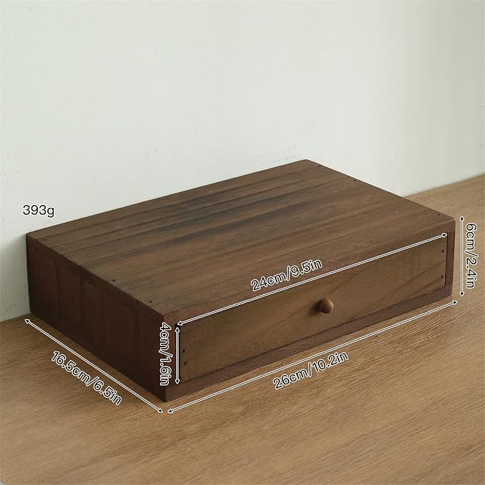 Wooden Desktop Holder with Spacious Compartments Storage Box Perfect for Documents and Craft Supplies Wooden Offices Planner